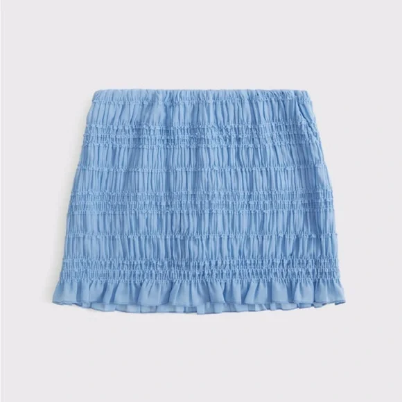 Mid Rise Sheer Ruched Mini Skort - Picture 2 of 2